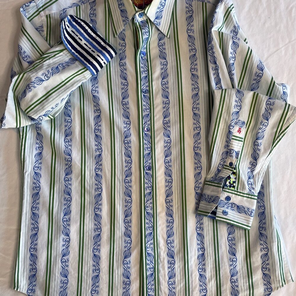 Vintage Robert Graham LS Shirt Medium Classic